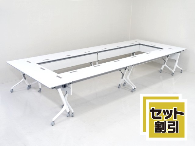 ユニット会議テーブル６点セット（電源コンセント付き） T-31519 商品写真：オカムラ