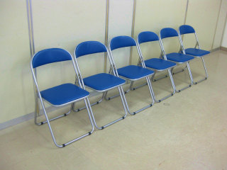 【新品】折りたたみ椅子６点セット N-16390 商品写真：イノウエ
