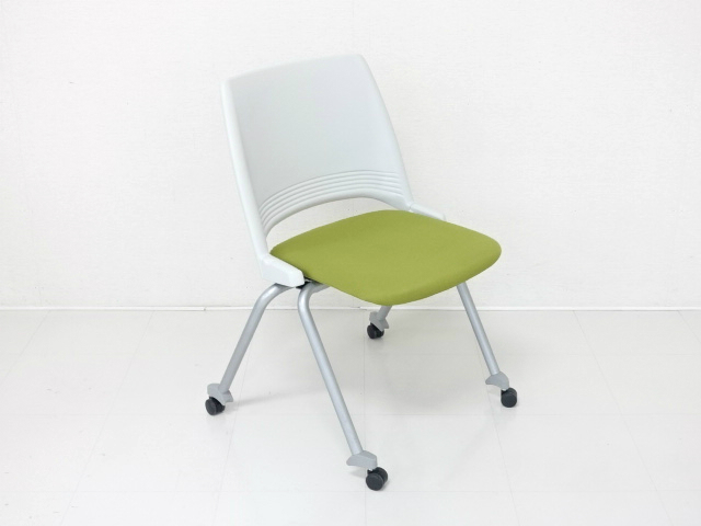 4つセット】UCHIDA 内田洋行ミーティングチェア メッシュ テーブル付