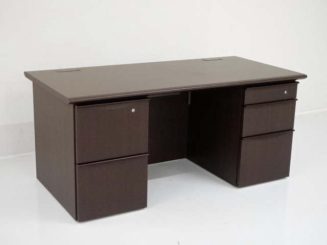 木製両袖デスク D-37813 商品写真:イトーキ