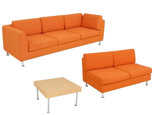 中古｜コクヨ｜イートイン｜３人掛けソファー・２人掛けソファー